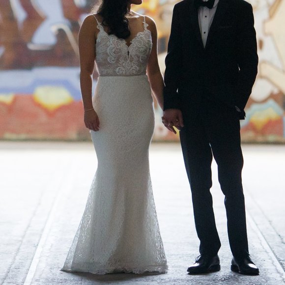 Wedding Dress - low back, spaghetti strap dress - Picture 16 of 16